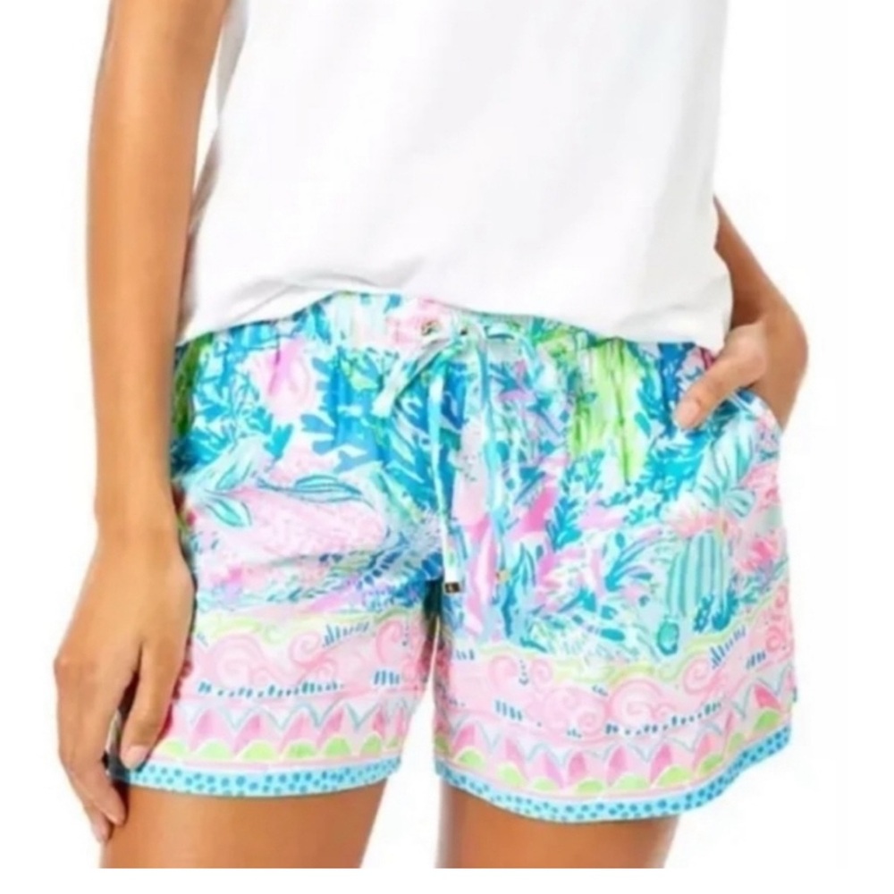 Lilly Pulitzer Katia Shorts Fish My Wish XXS